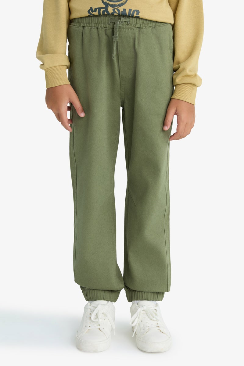 DeFacto Green Boy Boy Jogger Fit Gabardine Trousers Casual - Image 5