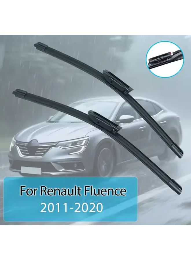 شفرات المسّاحات الأمامية لسيارة رينو فلوانس 2011-2020 مقاس 24 و16 بوصة، ذراع من نوع الحربة (Bayonet) - Image 1