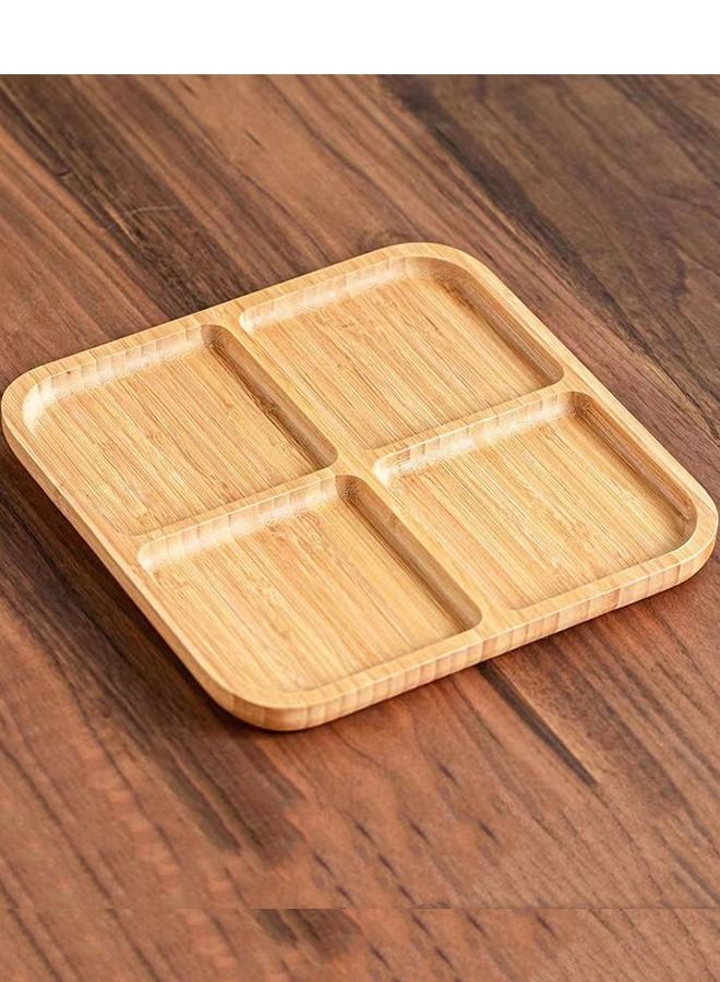 general High Grade Round Bamboo Tray Brown 25*25*1.35CM - Image 1