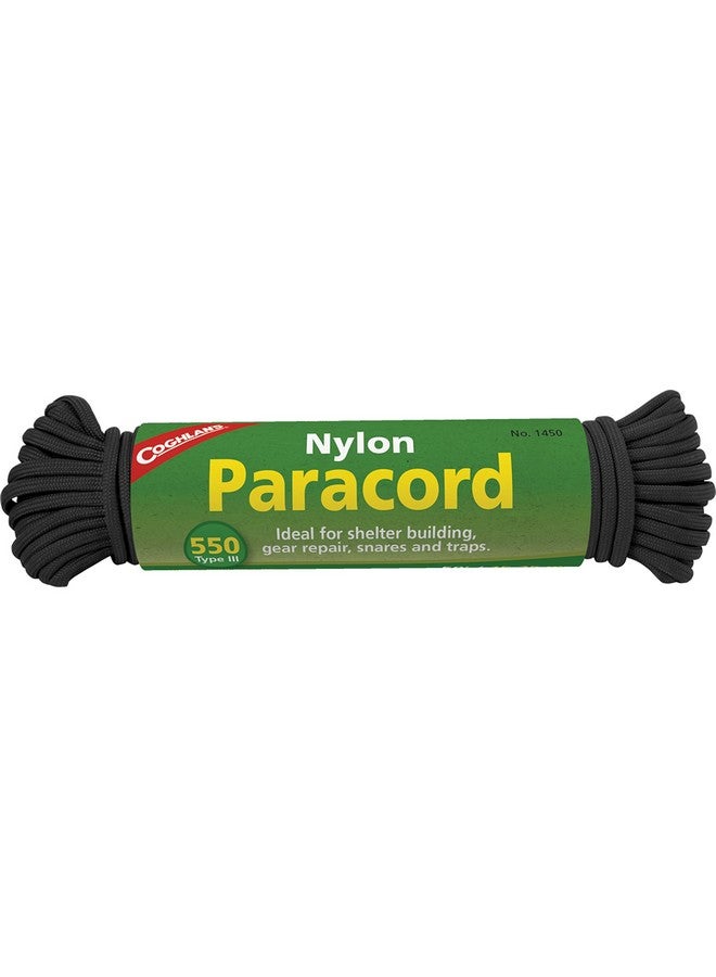 Coghlan's 550-Pound Nylon Paracord, 50-Feet, Black - Image 1
