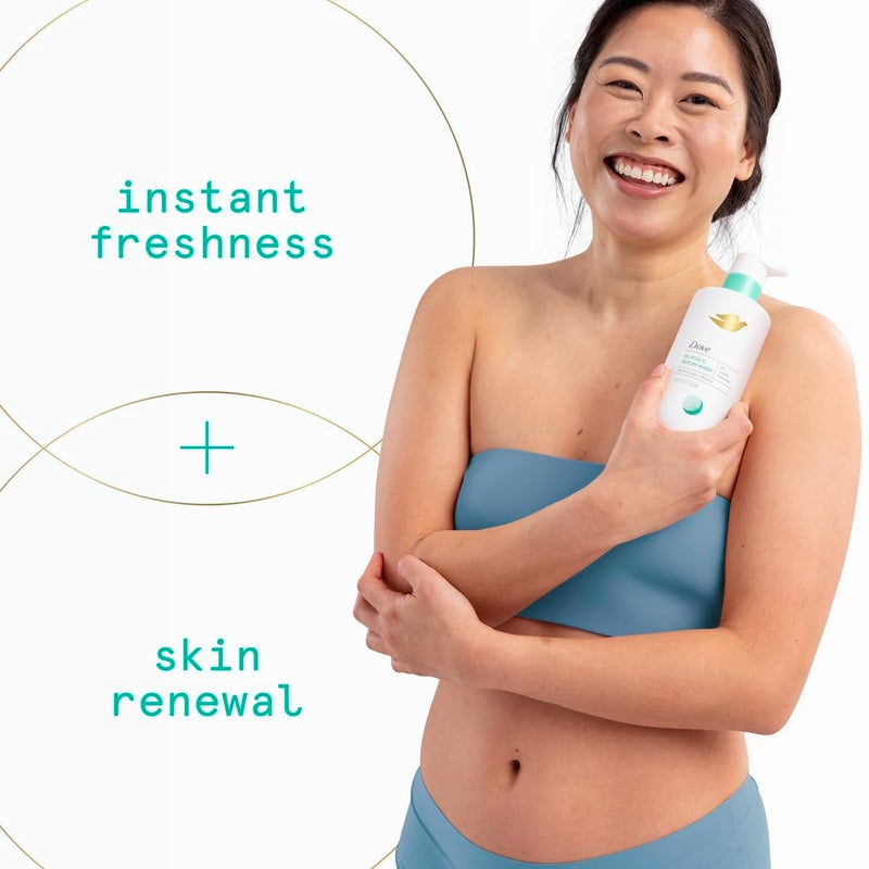 Dove Glycolic Serum Body Wash for Women - pH Optimized Feminine Wash For Skin Renewal & Odor Control, 14.2 oz - Image 2