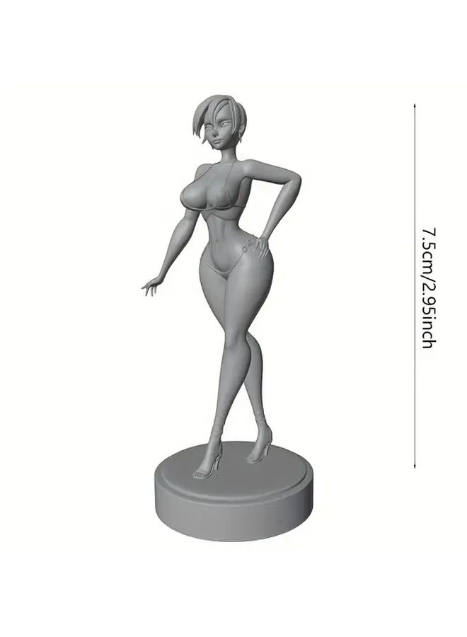 1 24 Scale Miniature Resin Model Unpainted Mannequin Figure For Role Playing Games Collectors - Image 2