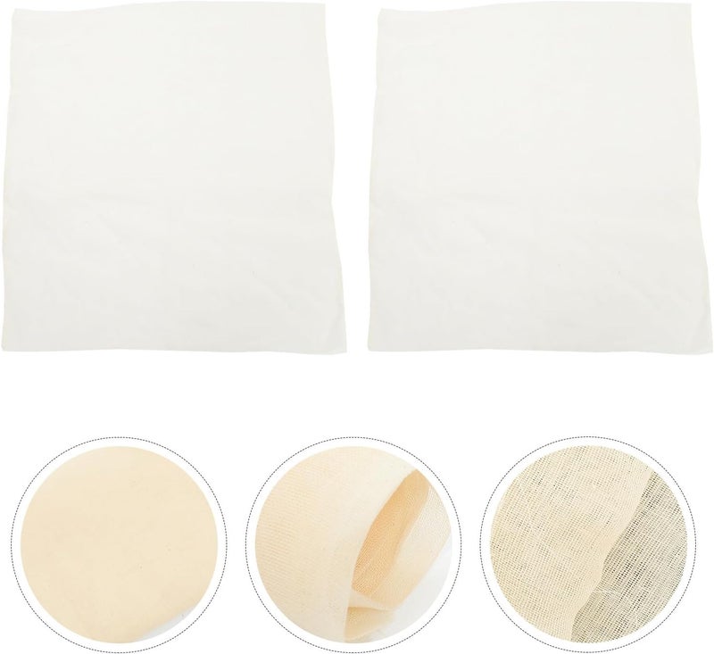 Kitchen Cheesecloth and Yogurt Strainer 2pcs, Cotton Filter Cloth for Tofu, Sauce, and Cheese Making, Reusable Food Straining Cloth for Cooking and Filtering - Image 5