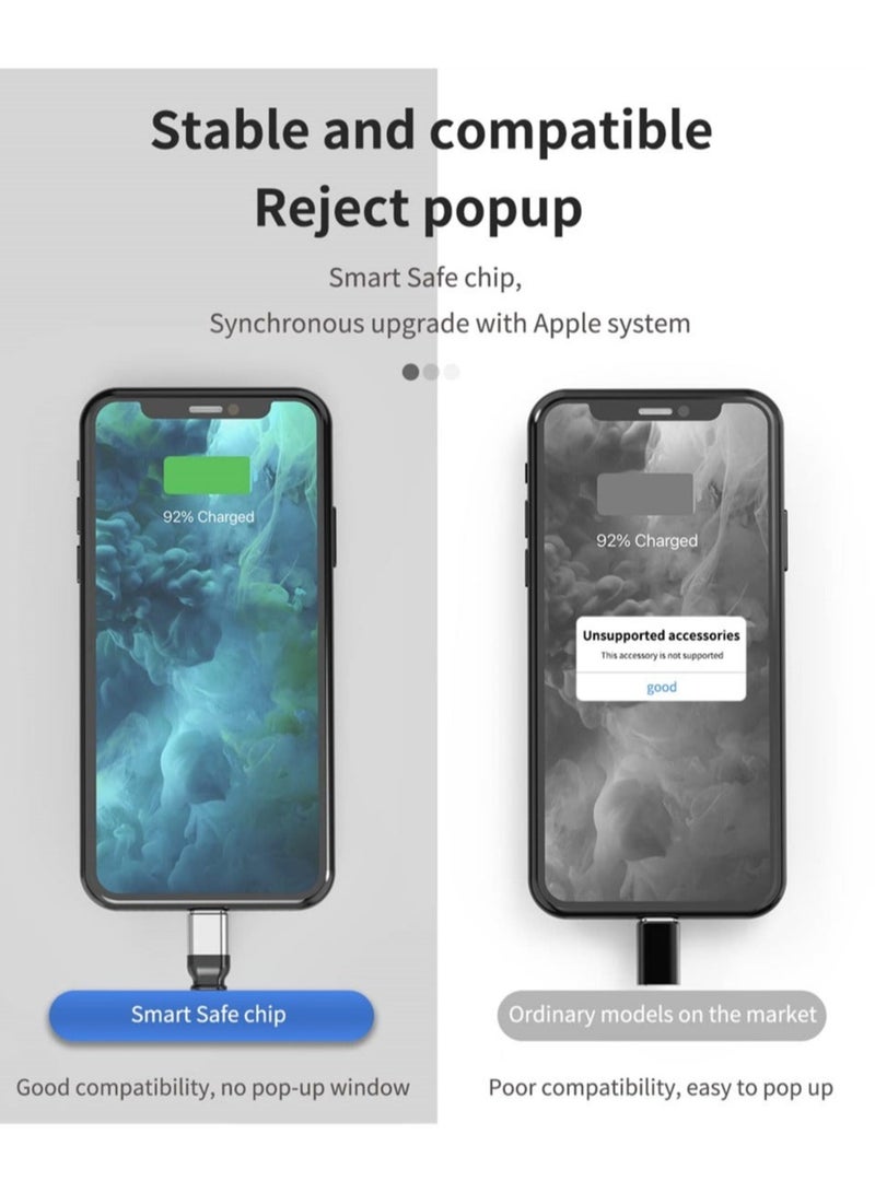 Captaintech for iphone Headphone Adapter, Dual Lightning Adaptador Para for Apple Splitter Audio and Charge Charger Earphone 2 in 1 Dongle Jack Earbud Cable Compatible for iPhone 13 12 11 Pro Max, 2PCS - Image 5