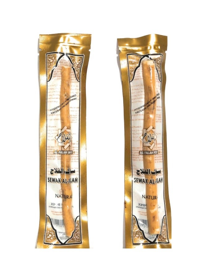 Alfalah Al-Falah Miswak Natural Teeth Cleaning Sticks – 2 Pieces – Fresh Breath - Image 2