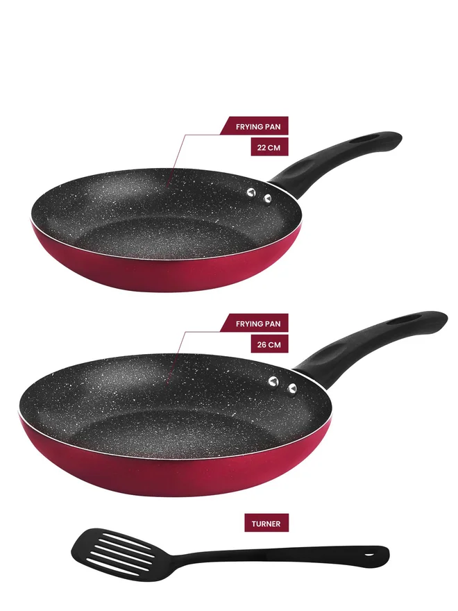 راج طقم مقالي غير لاصقة من راج  قطع  سم و  سم مع ملعقة مسطحة