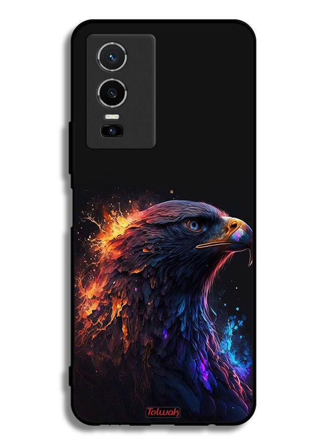 Tolwak Vivo Y76 5G Protective Case Cover Eagle Art - Image 2