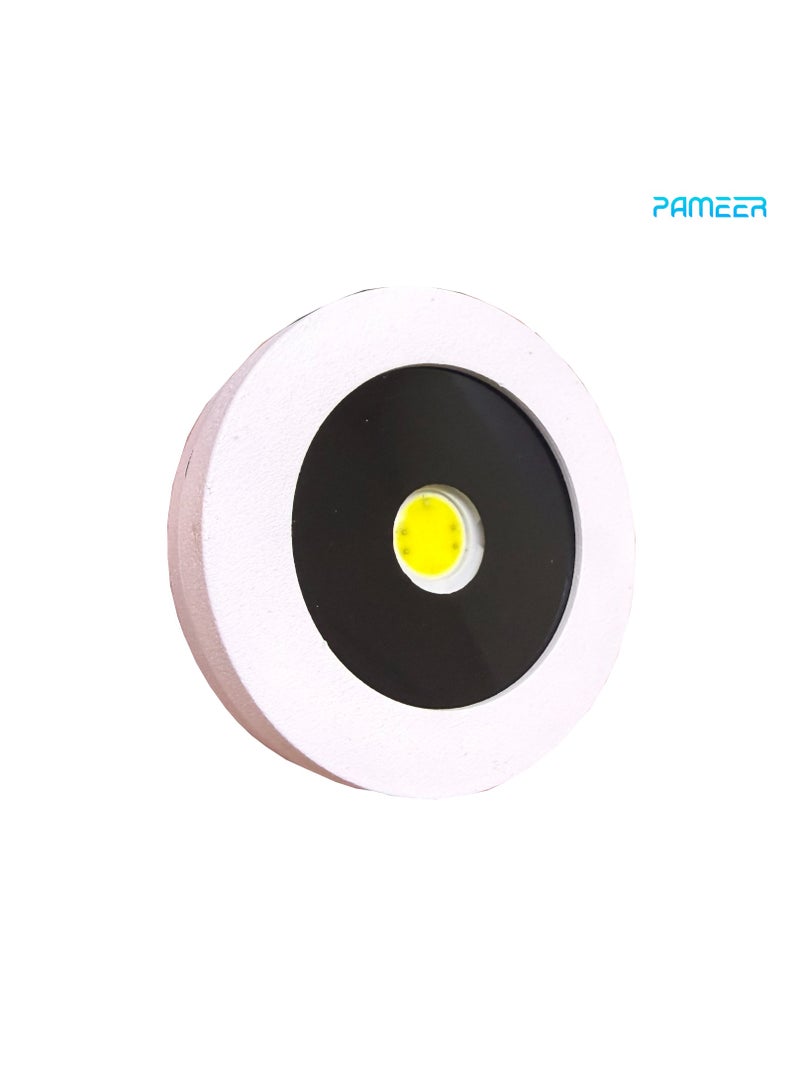 مصابيح سقف LED مقاومة للماء، مصابيح سقف LED بيضاء باردة، مصابيح سقف متساقطة، 7 وات، 220 فولت، مقاومة للماء بتصنيف IP:20، المقاس: 6 × 6 × 2 سم.