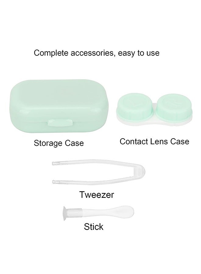 3 علبة العدسات اللاصقة مع حاوية العدسات اللاصقة مرآة مع قبعات L و R - Image 3