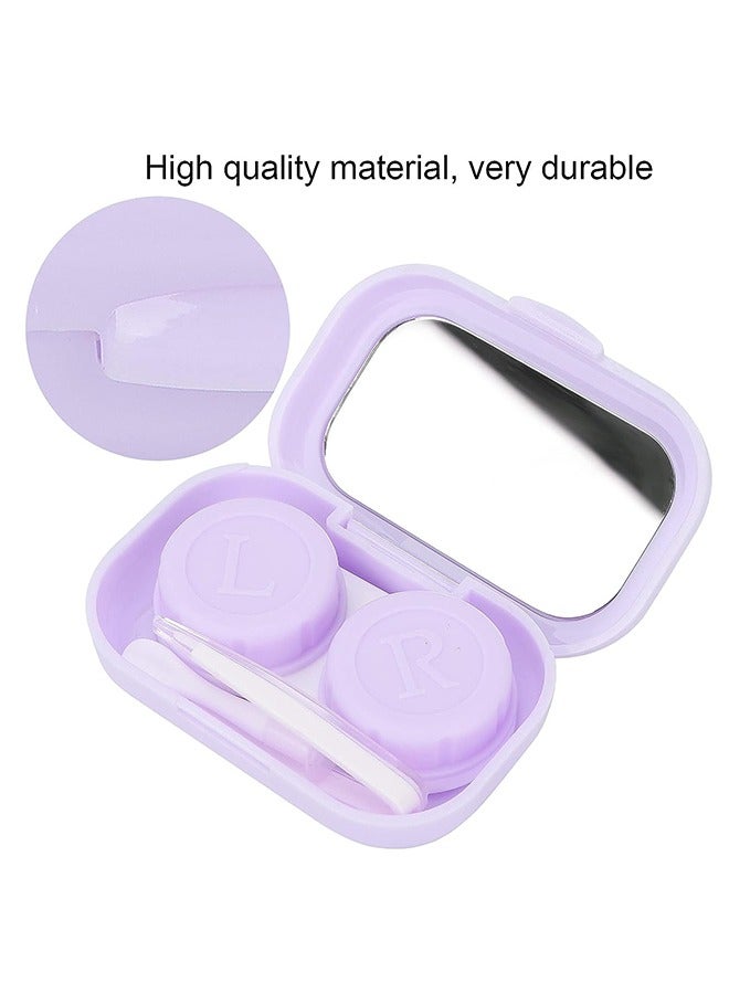 3 علبة العدسات اللاصقة مع حاوية العدسات اللاصقة مرآة مع قبعات L و R - Image 2