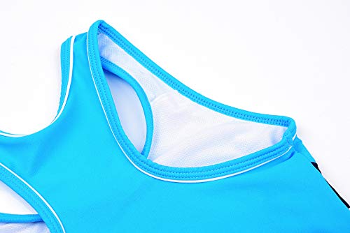 Uhnice Girls Swimsuit Two Piece Tankini Swimwear with Boyshort (10-11 Years(Tag Size 3XL), Blue) - Image 5