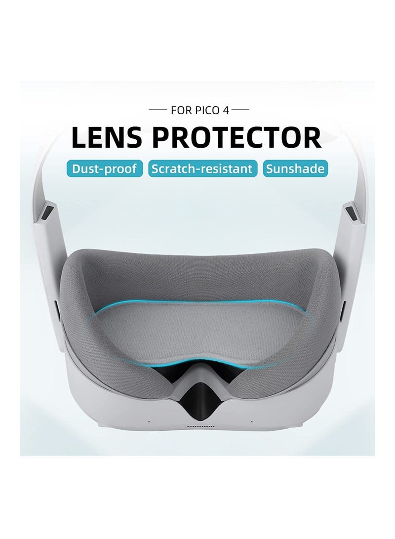 Lens Cover Dust-Proof VR Lens Protector Anti-Scratch Soft Cotton Pad Accessories for PICO 4 VR Headset - Image 3