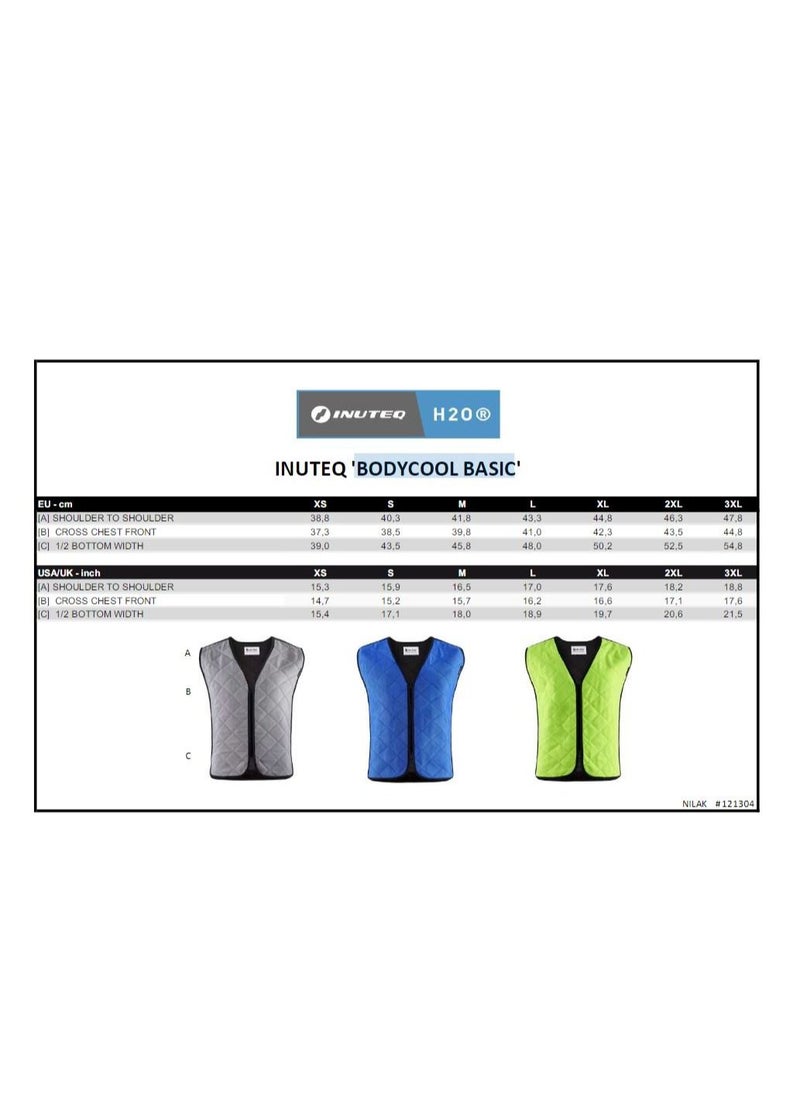 INUTEQ Inuteq H2O - Basic Evaporative Cooling Vest High-Vis Yellow Meduim  - Image 2