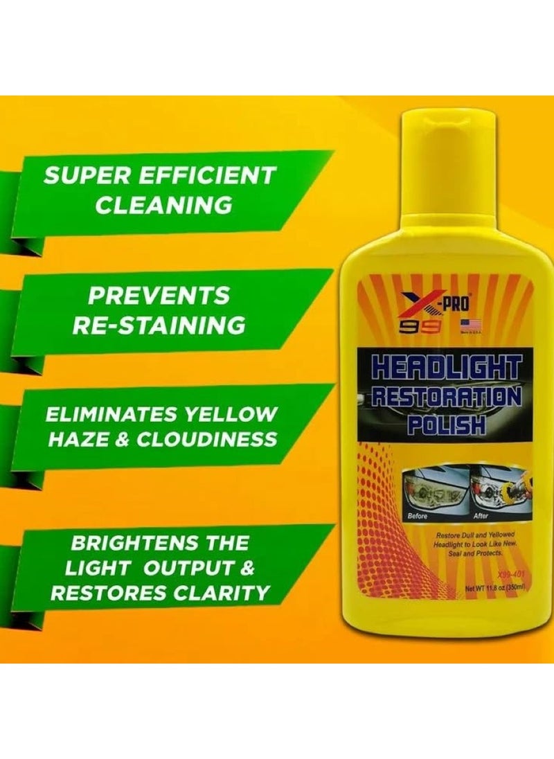 X-PRO Headlight Restoration Polish 350 ML  - Image 5