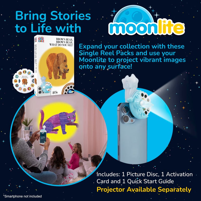 Moonlite Storytime - Eric Carle Brown Bear, Brown Bear - A Magical Way to Read Together - Projector Sold Separately - Single Disc Pack for Kids & Toddlers - Learning Gifts for Kids Ages 12 Months & Up - Image 2