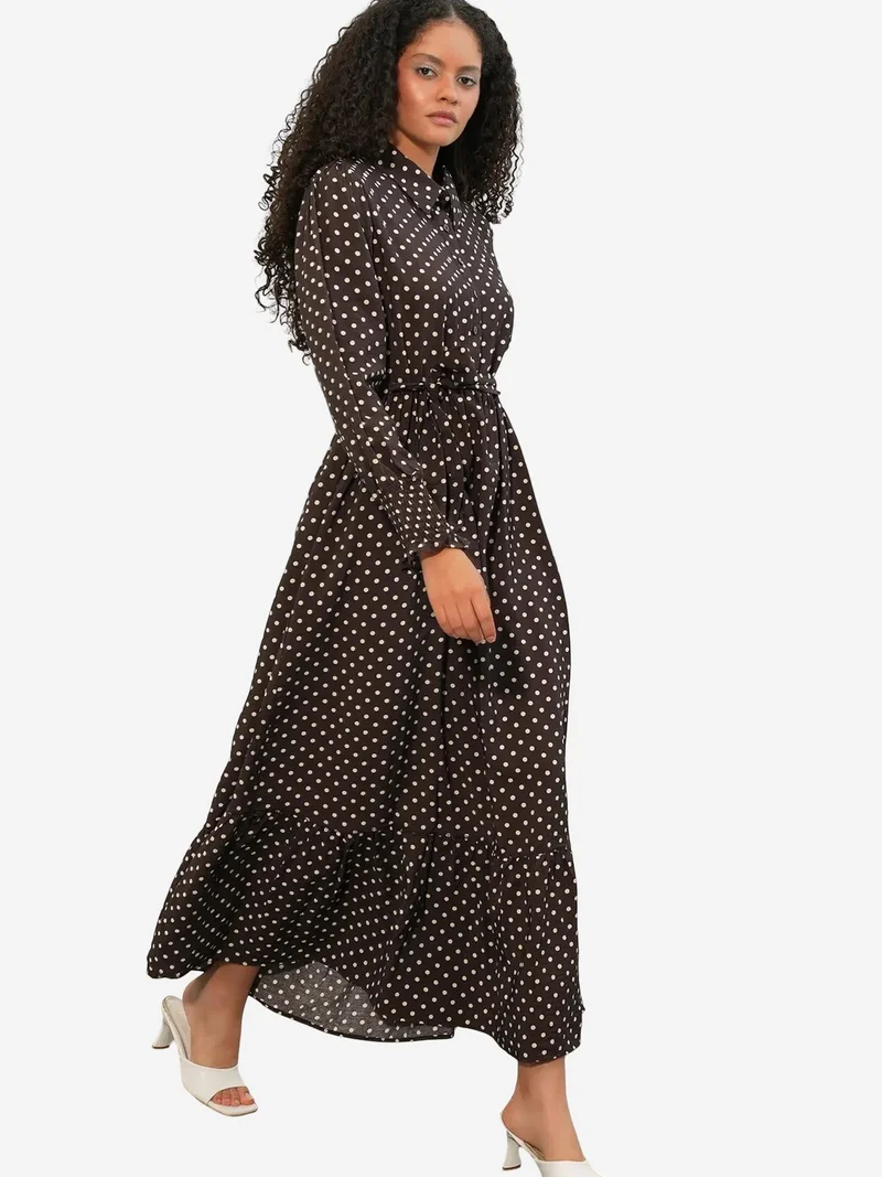 بيغ دارت BDART Paisley Belted Midi Shirt Dress