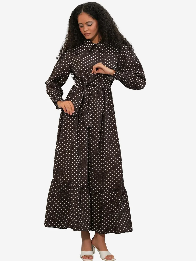 بيغ دارت BDART Paisley Belted Midi Shirt Dress