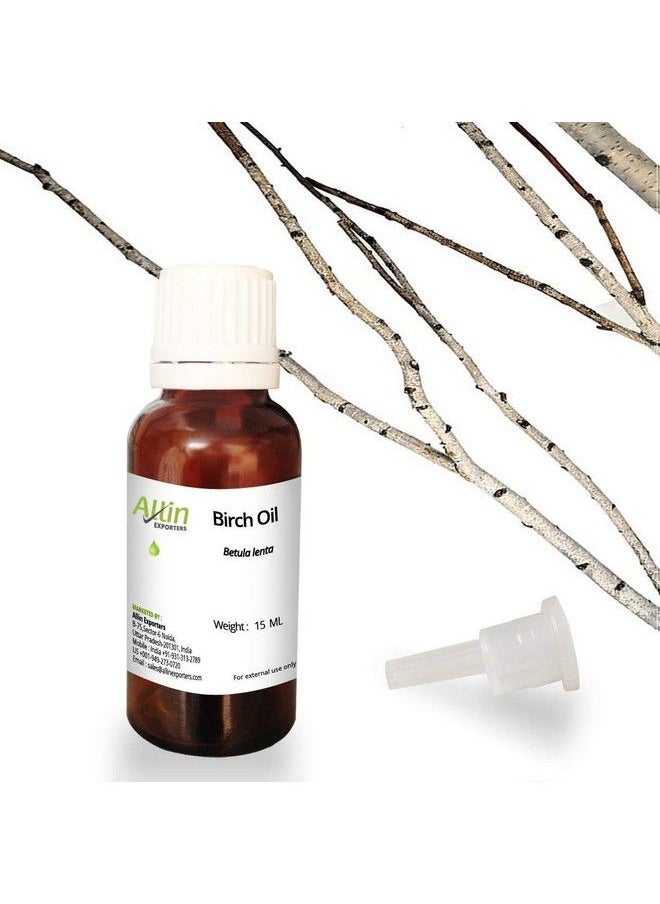 Allin Exporters Birch Essential Oil Pure Natural & Undiluted Therapeutic Grade Ideal For Hair Nourishment Skincare & Aromatherapy (15Ml)  - Image 2