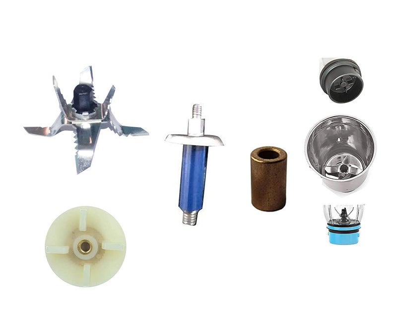 Pmw - Mixer Grinder Jar Bush + Shaft + Washer + All-in-one Multi Function Stainless Steel Jar Blade + Coupler - Doesnt Fit Sujatha, Preethi, Butterfly & PANA Sonic - Image 5