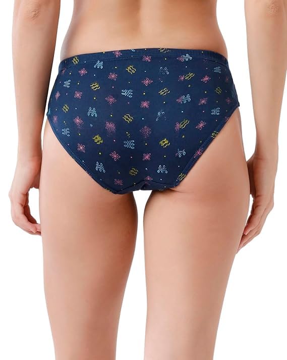 Rupa Jon Women's Printed Cotton Panty (Multicolour, Large) Pack of 5(Colors and Prints May Vary) - Image 4