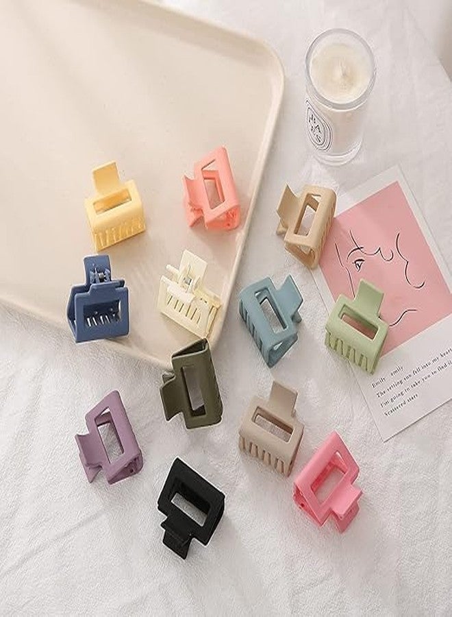 SMART VILLA TRADERS Hair Claw Clips, Square Design, Medium Size, Assorted Colours (3, Multicolor, Medium) - Image 3