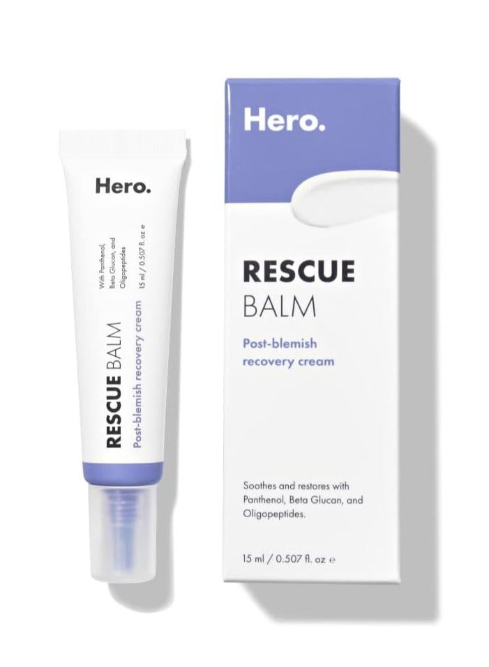 Hero Cosmetics Rescue Balm, Post Blemish Recovery Cream 15 ml - Image 1