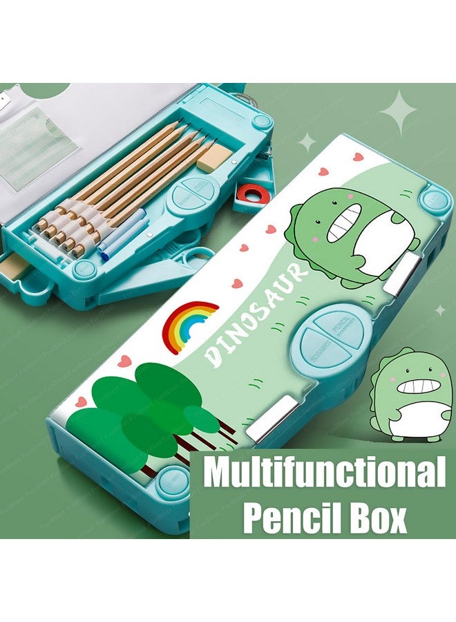FunBlast Multifunctional Pencil Box For Kids, Dinosaur Pencil Box, Kids Pencil Box For Boys & Girls, Magnetic Pencil Box For Boys, Pop Up Pencil Box For Kids - Plastic, Multicolor - Image 4