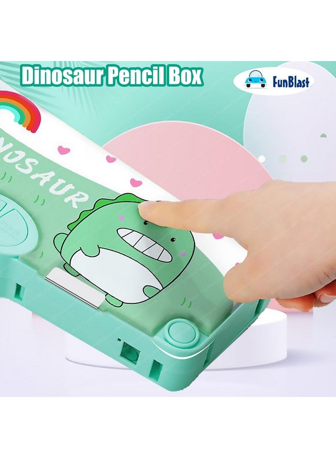 FunBlast Multifunctional Pencil Box For Kids, Dinosaur Pencil Box, Kids Pencil Box For Boys & Girls, Magnetic Pencil Box For Boys, Pop Up Pencil Box For Kids - Plastic, Multicolor - Image 5