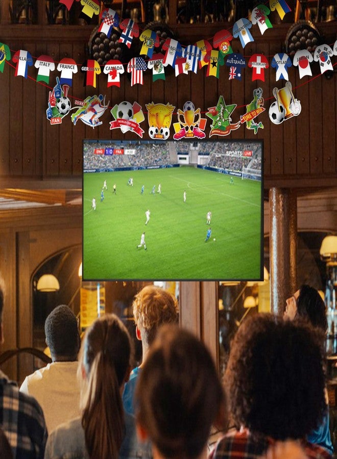 SZCXTOP Soccer Jersey String Flags Banner Bunting for World Soccer Party Decorate, Bar, Football Party, Garden, School, Sports Game Events - Image 4
