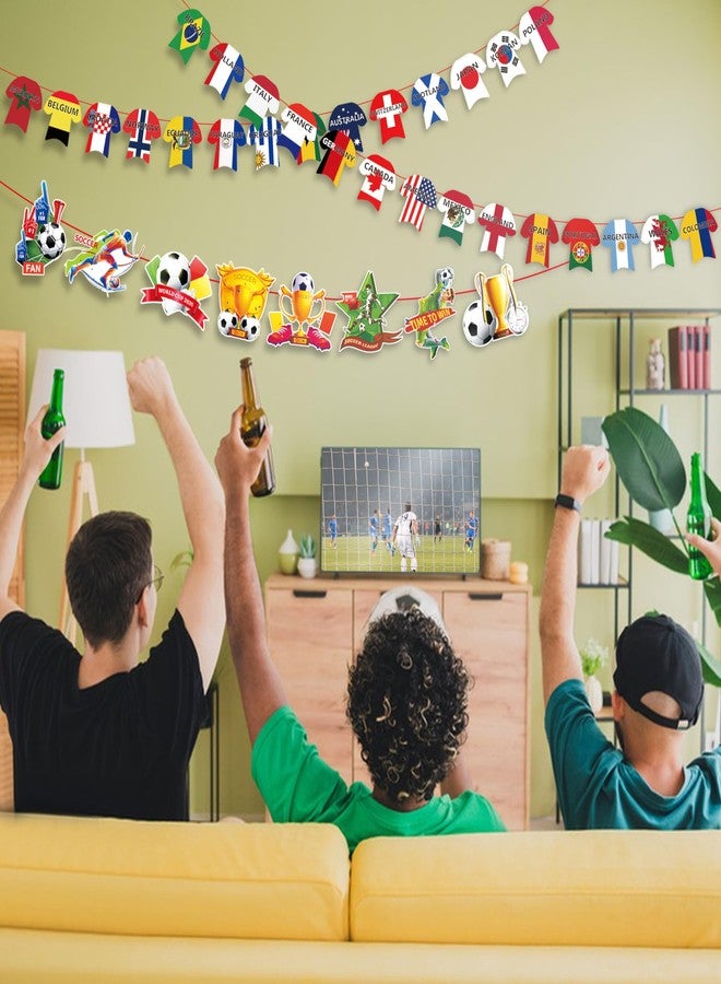 SZCXTOP Soccer Jersey String Flags Banner Bunting for World Soccer Party Decorate, Bar, Football Party, Garden, School, Sports Game Events - Image 5