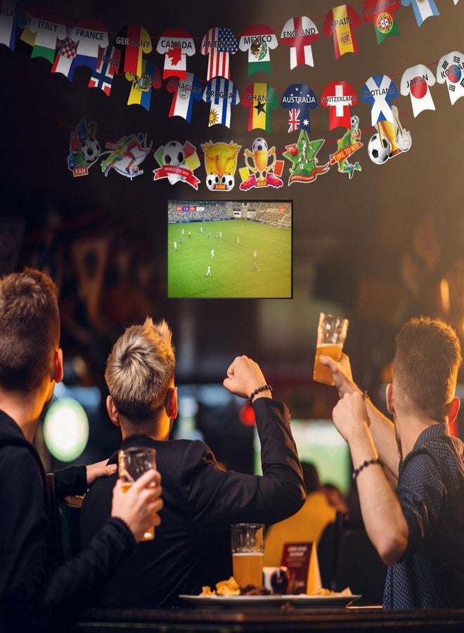 SZCXTOP Soccer Jersey String Flags Banner Bunting for World Soccer Party Decorate, Bar, Football Party, Garden, School, Sports Game Events - Image 3