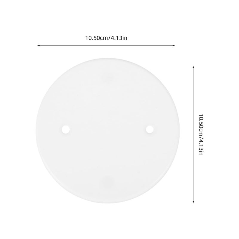 White Electrical Box Cover Plates 50 Pack Blank Up Easy Install Decorative - Image 3