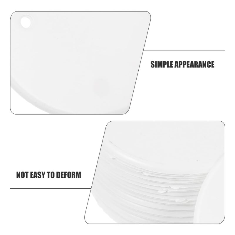 White Electrical Box Cover Plates 50 Pack Blank Up Easy Install Decorative - Image 4