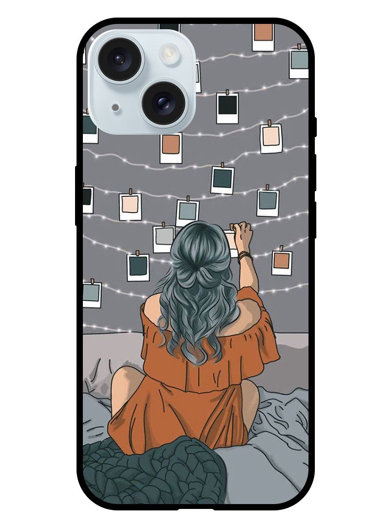 Theodor Protective Case Anti Scratch Shock Proof Bumper Cover For iPhone 15 Polaroid and lights - Image 1