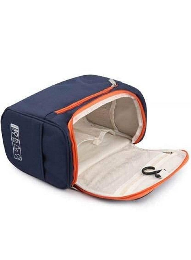 Dlala Household Grooming Kit Travel Bag for Cosmetic Makeup Pouch Makeup Bag Kit Storage Organizer Travel Toiletry Vanity Bag with Compartment for Women (Blue) - Image 5
