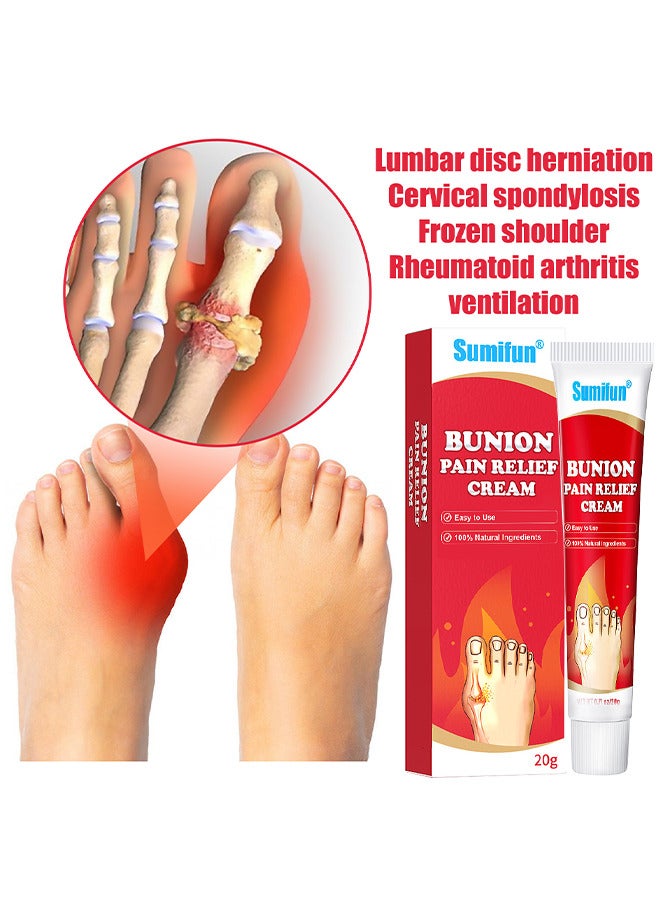 سوميفون كريم تخفيف آلام الورم ، كريم مصحح أروح مفصل إصبع القدم ، مرهم شفاء لالتهاب المفاصل الموضعي النقرس لتخفيف الآلام لكريم النقرس لتخفيف إصبع القدم ، كريم الورم لتورم الوكعة وأصابع القدم - Image 5