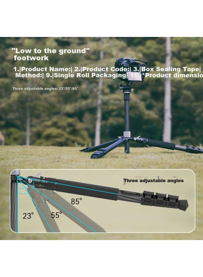 Smallrig 4059 Ap-20 Carbon Fiber Tripod Camera Dslr Photography Shooting Panoramic Head Tripod Kit Travel Lightweight Portable Camera Support Hidden Series Tripod - Image 4