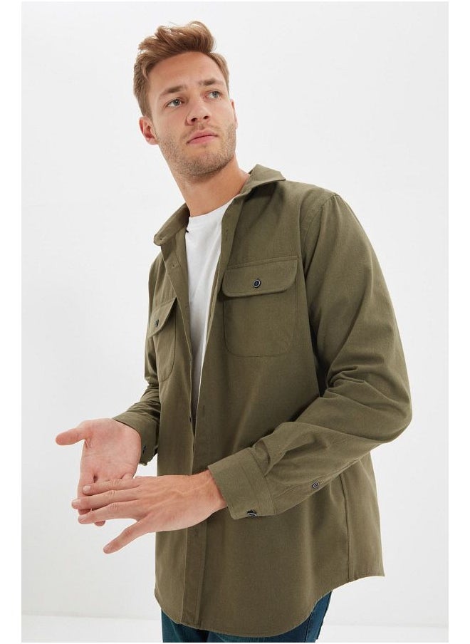 trendyol - Regular Fit Double Pocket Flap Winter Shirt TMNAW22GO0350 - Image 1