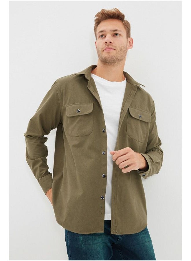 trendyol - Regular Fit Double Pocket Flap Winter Shirt TMNAW22GO0350 - Image 1