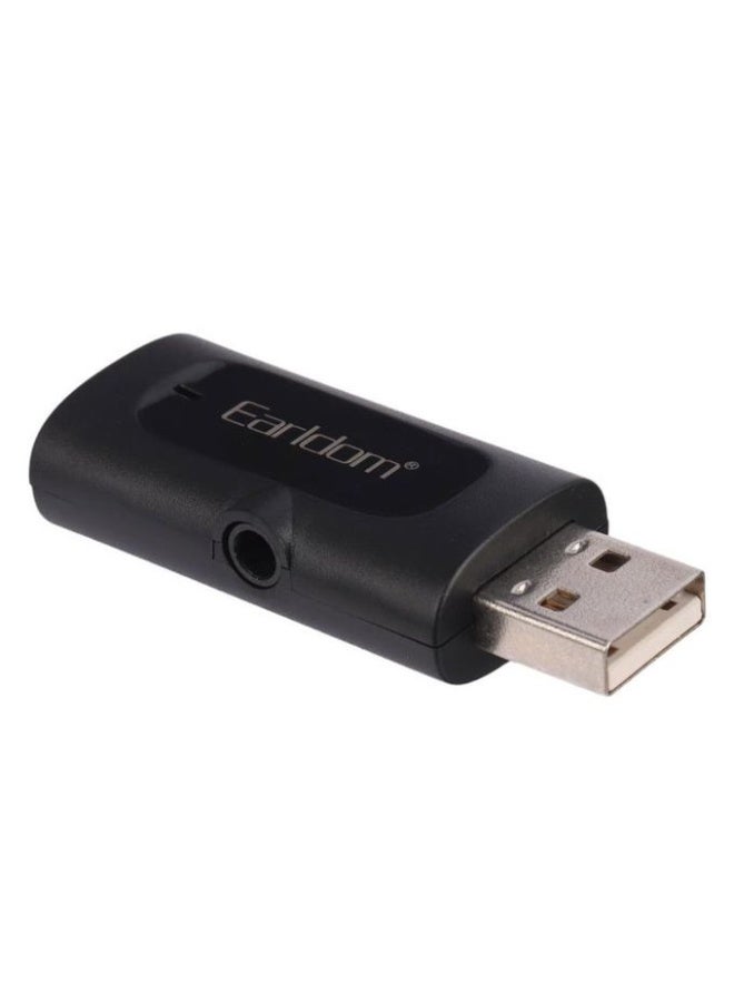 Earldom ET-BR06 Wireless Bluetooth Receiver for Car and Home - Bluetooth 5.3 - Supports TF Card - HD Sound Quality - Hands-Free Calls - Black - Image 4