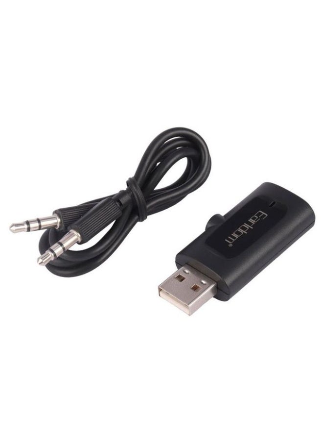 Earldom ET-BR06 Wireless Bluetooth Receiver for Car and Home - Bluetooth 5.3 - Supports TF Card - HD Sound Quality - Hands-Free Calls - Black - Image 3