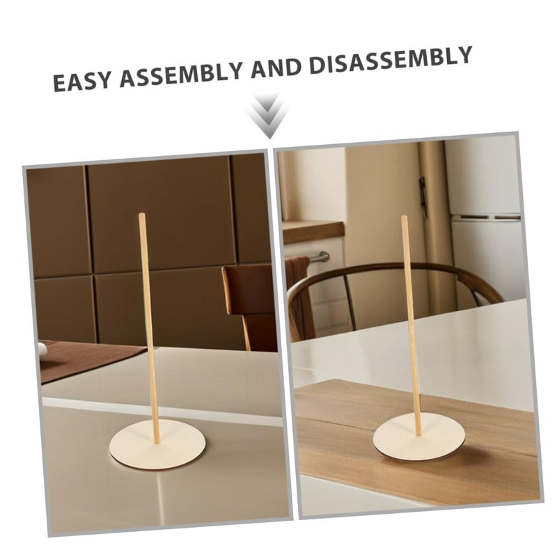 Wooden Donut Display Rack Set Of 8 For Bagels Doughnuts Countertop Party Dessert Stand - Image 4