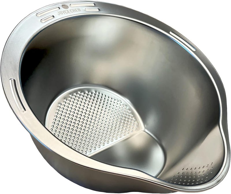 Joyce Chen Stainless Steel Rice Strainer Bowl Rice Washer Colander - Image 1