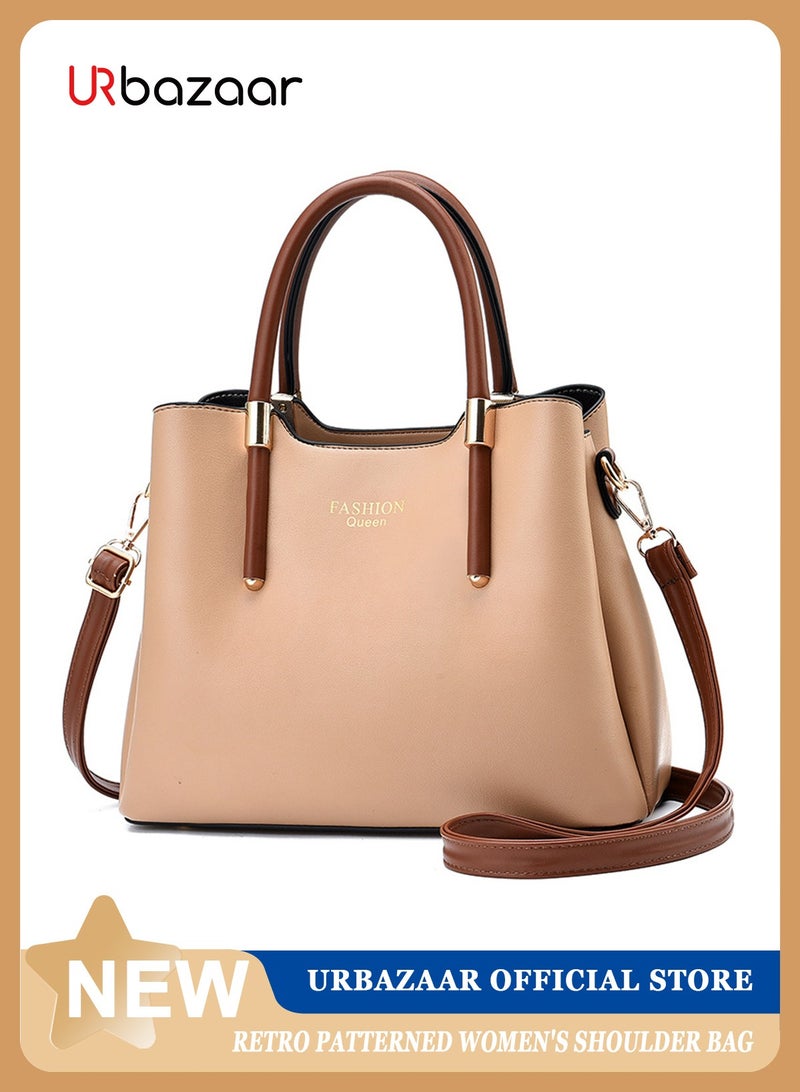 URbazaar Shoulder Tote Bags for Women Top Handle Satchel Ladies Fashion Office Casual Handbags Large Capacity PU Material Stylish - Image 1