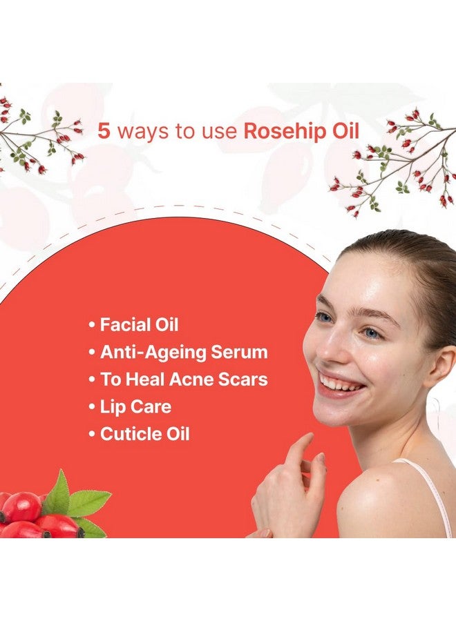 Vriksha Veda Himalayan Rosehip Oil I 30 ml I Pure, Raw and Unrefined Rosehip Oil from Himachal Pradesh - Image 2