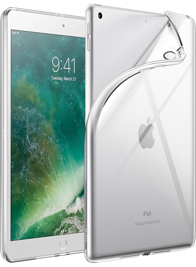 Jetech Case For Ipad 9.7-Inch 6Th 5Th Generation 2018 2017 Soft Tpu Transparent Slim Shockproof Tablet Cover Clear - Image 1