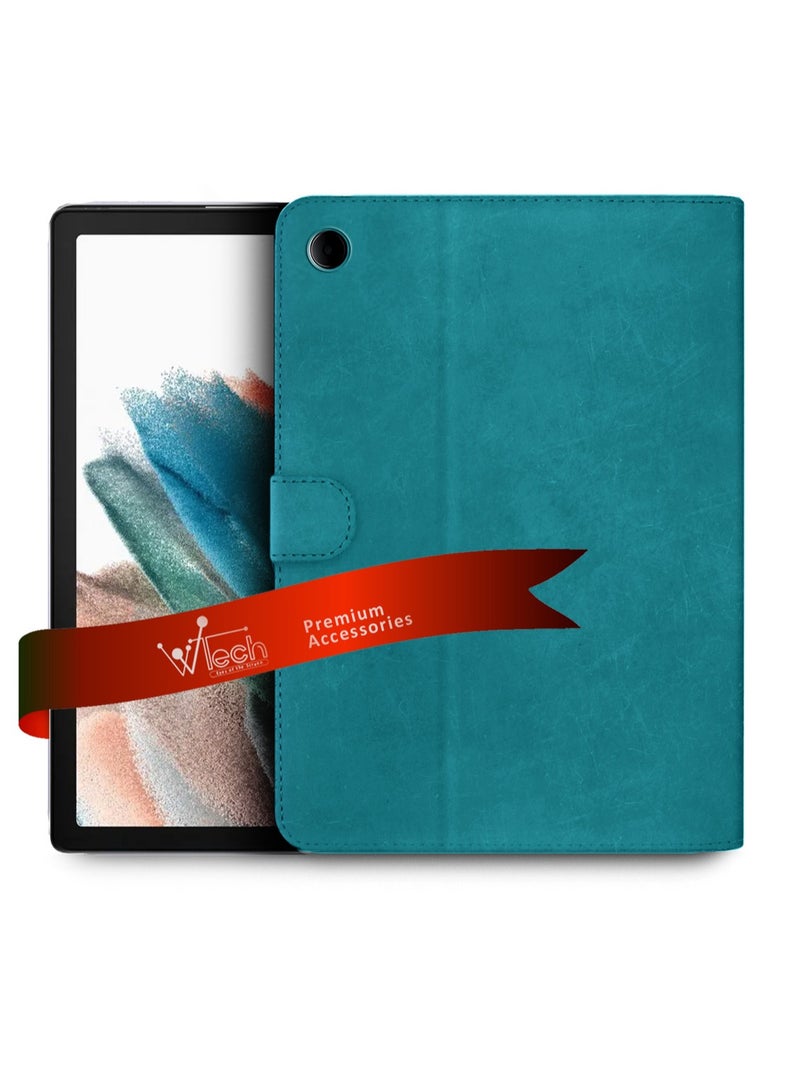 Wtech PU Leather Magnetic Closure Flip Case Cover For Samsung Galaxy Tab A8 10.5 Inch 4G 2021 X200 X205 Sea Green - Image 1
