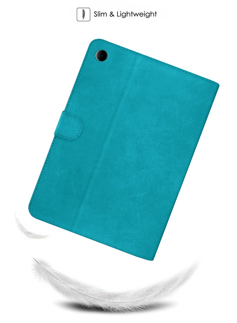 Wtech PU Leather Magnetic Closure Flip Case Cover For Samsung Galaxy Tab A8 10.5 Inch 4G 2021 X200 X205 Sea Green - Image 3