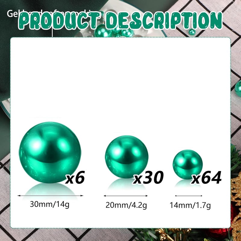 ZEBMOON 100 Pcs Floating Pearls 14/20/49MM lv - Image 2
