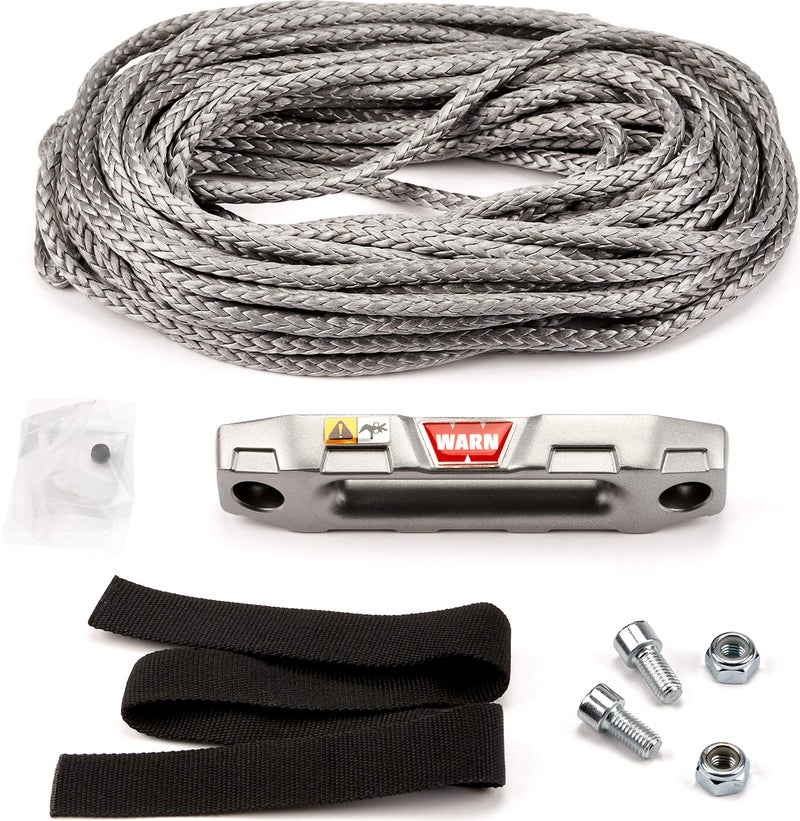 WARN 100970 Accessory Kit Epic Synthetic Rope for ATV and UTV Winch 14 x 50